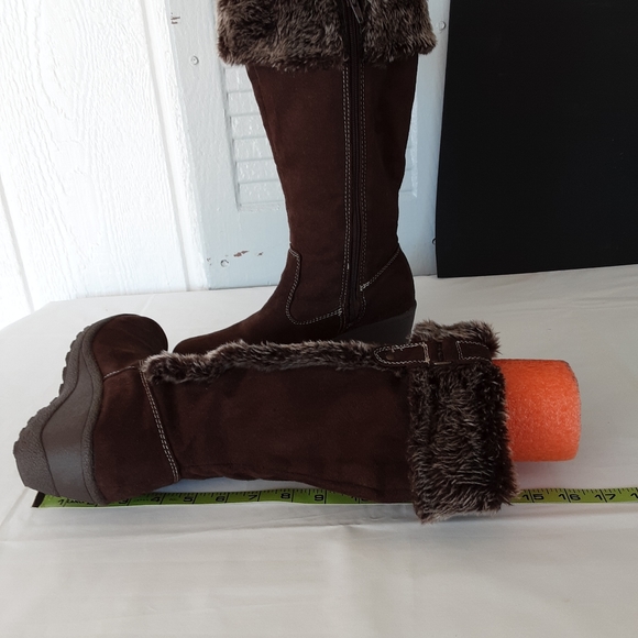 Faded Glory #214 Women's Brown Boots Sz 8 Preowned Good Condition - Picture 9 of 12